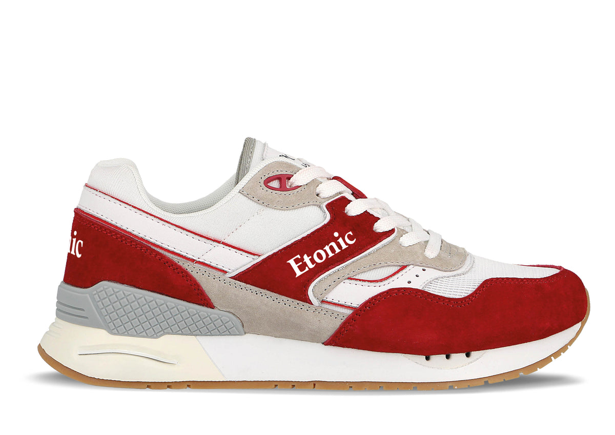 Etonic Stable Base sneakers in white mesh fabric and leather with mult ...